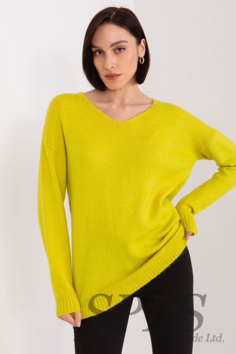 Sweter Damski Model TO-SW-1810.08P Limonka - Rue Paris