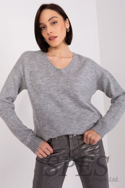 Sweter Damski Model TO-SW-1810.29P Grey - Rue Paris