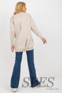 Sweter Kardigan Model LC-SW-8042.04X Beige - Rue Paris