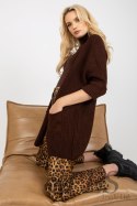 Sweter Kardigan Model LO-SW-LK-3002.98P Dark Brown - Rue Paris