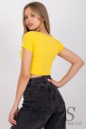 T-shirt Damski Model RV-TS-7537.52 Yellow - Rue Paris