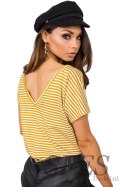 T-shirt Damski Model TP-TS-5480.97P White/Yellow - Rue Paris