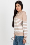 Bluza Damska Model LO-BL-DY-28.01 White/Beige - Rue Paris