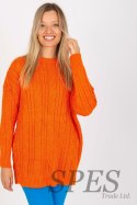 Sweter Damski Model LC-SW-8010.22P Orange - Rue Paris