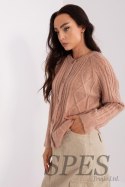 Sweter Damski Model AT-SW-2346-2.99P Dark Beige - AT