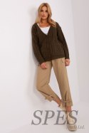 Sweter Damski Model AT-SW-2358.31 Khaki - AT