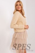 Sweter Damski Model AT-SW-2346-2.99P Beige - AT