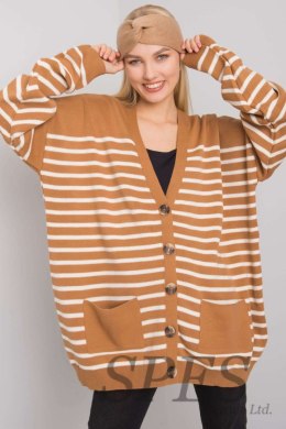 Sweter Kardigan Model FE-SW-3346.56P Camel - Fame