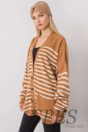 Sweter Kardigan Model FE-SW-3346.56P Camel - Fame