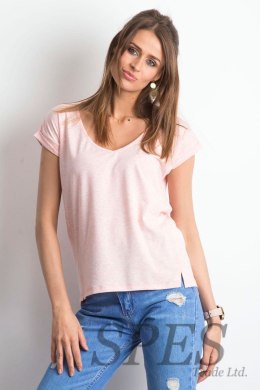 T-shirt Damski Model RV-TS-4839.34P Light Pink - BFG