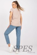 T-shirt Damski Model RV-TS-7666.19 Beige - BFG