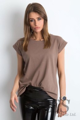 T-shirt Damski Model RV-TS-4833.69P Brown - BFG