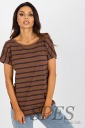 T-shirt Damski Model RV-TS-8568.41P Brown - BFG