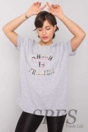 T-shirt Damski Model FA-TS-6892.88 Grey - Fancy