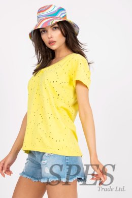 T-shirt Damski Model FA-TS-6967.77P Yellow - Fancy