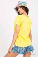 T-shirt Damski Model FA-TS-6967.77P Yellow - Fancy