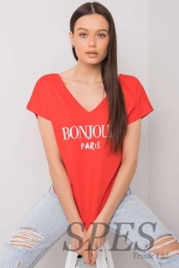 T-shirt Damski Model FA-TS-7142.37P Red - Fancy