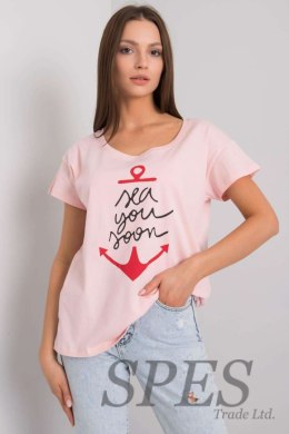 T-shirt Damski Model FA-TS-7196.74P Light Pink - Fancy