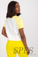 T-shirt Damski Model FA-TS-7708.44 White/Yellow - Fancy