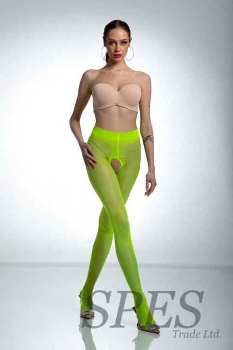 Rajstopy Model Hip Gloss Fluo Żółty 20 DEN Yellow - Amour