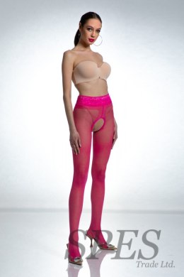 Rajstopy Model Hip Lace Viva Magenta 30 DEN Magenta - Amour