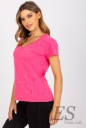 T-shirt Damski Model FA-TS-6967.77P Dark Pink - Fancy