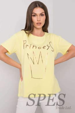 T-shirt Damski Model FA-TS-7121.88P Light Yellow - Fancy