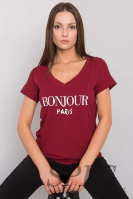 T-shirt Damski Model FA-TS-7161.32P Bordo - Fancy