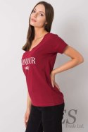 T-shirt Damski Model FA-TS-7161.32P Bordo - Fancy