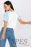 T-shirt Damski Model FA-TS-7708.44 White/Blue - Fancy