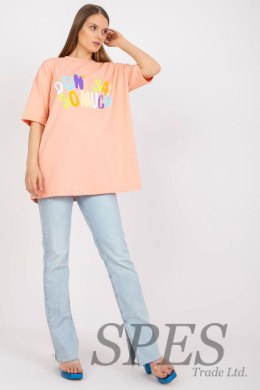 T-shirt Damski Model FA-TS-7733.91P Brzoskwinia - Fancy