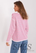 Sweter Damski Model BA-SW-6006-2.30X White/Pink - Badu