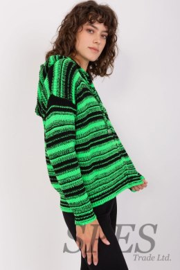 Sweter Damski Model BA-SW-8000.51P Black/Green - Badu