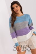 Sweter Damski Model BA-SW-8024.57P Grey/Blue - Badu