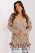 Sweter Damski Model BA-SW-8027.46P Dark Beige - Badu