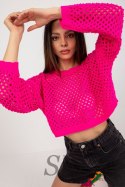 Sweter Damski Model BA-SW-9008.35P Fluo Pink - Badu