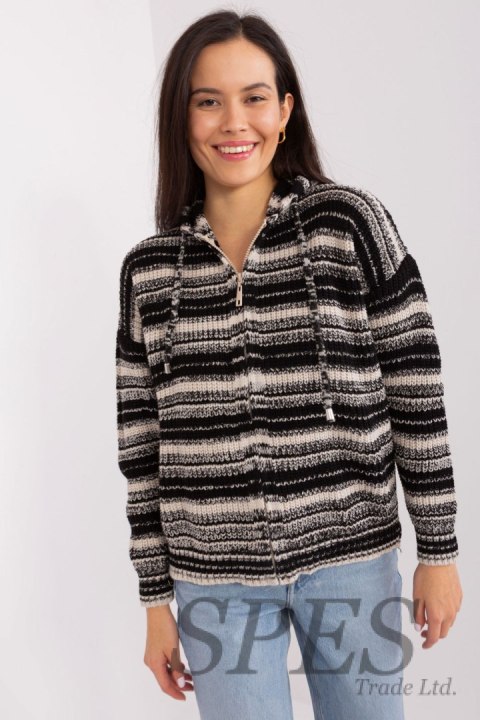 Sweter Damski Model BA-SW-8000.72P Black/Beige - Badu