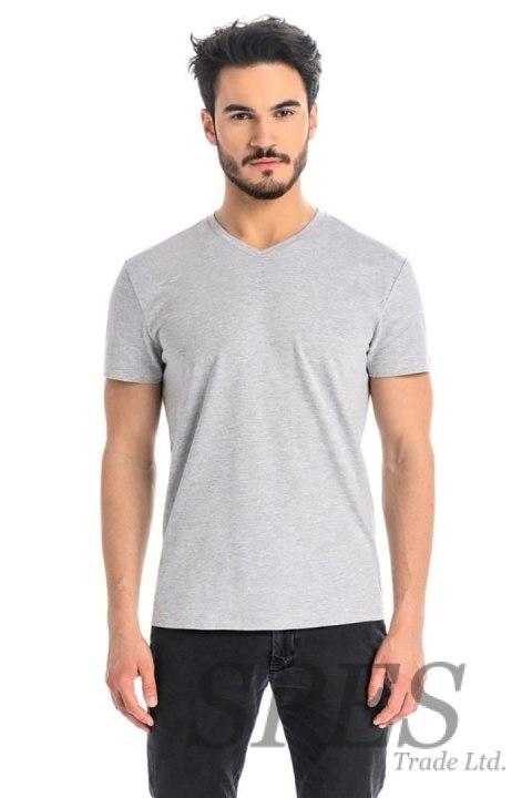 T-shirt Męski Model Dany V 1503 Grey - Teyli