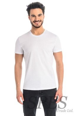 T-shirt Męski Model Luca 1502 White - Teyli