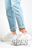 Buty Sportowe Model LL23171PU White/Violet - PRIMO