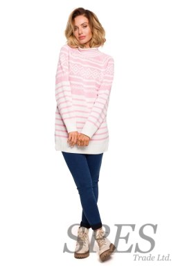 Sweter Damski Model MXS08 Pink - Moe