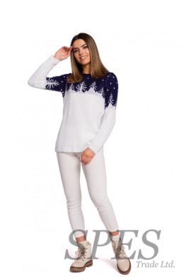 Sweter Damski Model MXS05 Navy - Moe