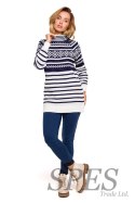 Sweter Damski Model MXS08 Navy - Moe