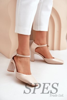 Czółenka Model Emindria CH881 Beige - Step in style