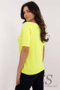 Sweter Damski Model DHJ-SW-9316.02P Fluo Yellow - Italy Moda