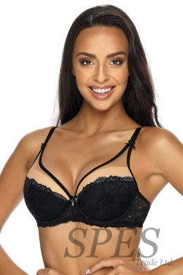 Biustonosz push up Biustonosz Push-up Model 3232/11 Miko Black/Beige - Mat