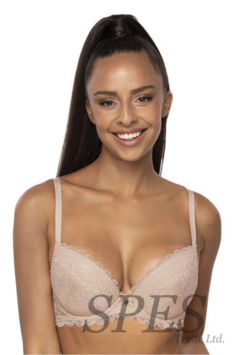 Biustonosz push up Biustonosz Push-up Model Estelle M-0198/11/2 Beige - Mat