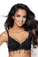 Biustonosz push up Biustonosz Push-up Model Jackie M-0168/11 Black - Mat