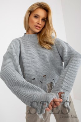 Sweter Damski Model LC-SW-0373.95P Grey - Rue Paris