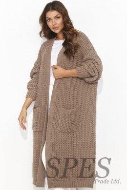 Sweter Kardigan Model NU_S99 Cappuccino - Numinou